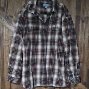 Carhartt Brown and Cream Checkered Shirt